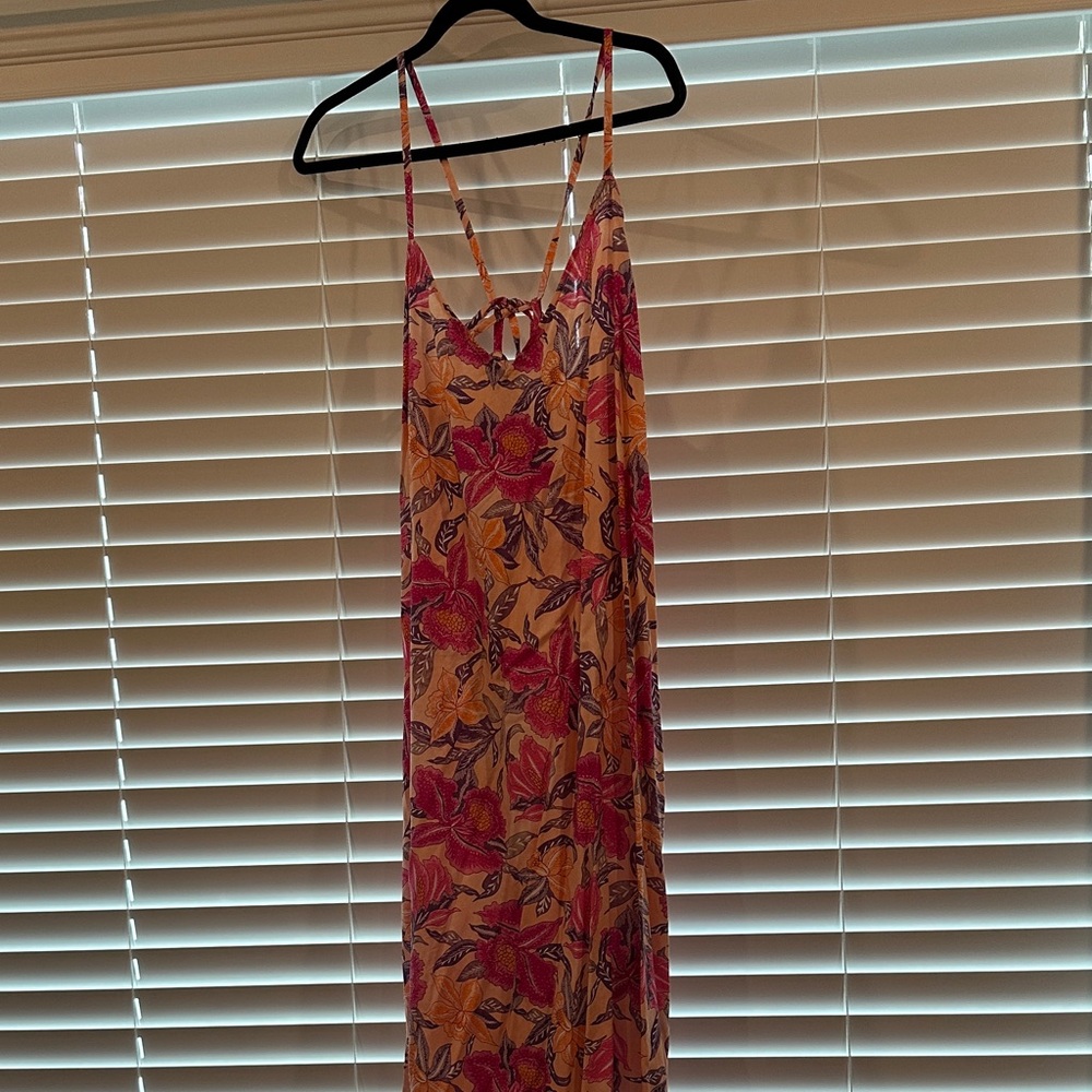 Old Navy Floral Maxi Dress - Pink and Orange